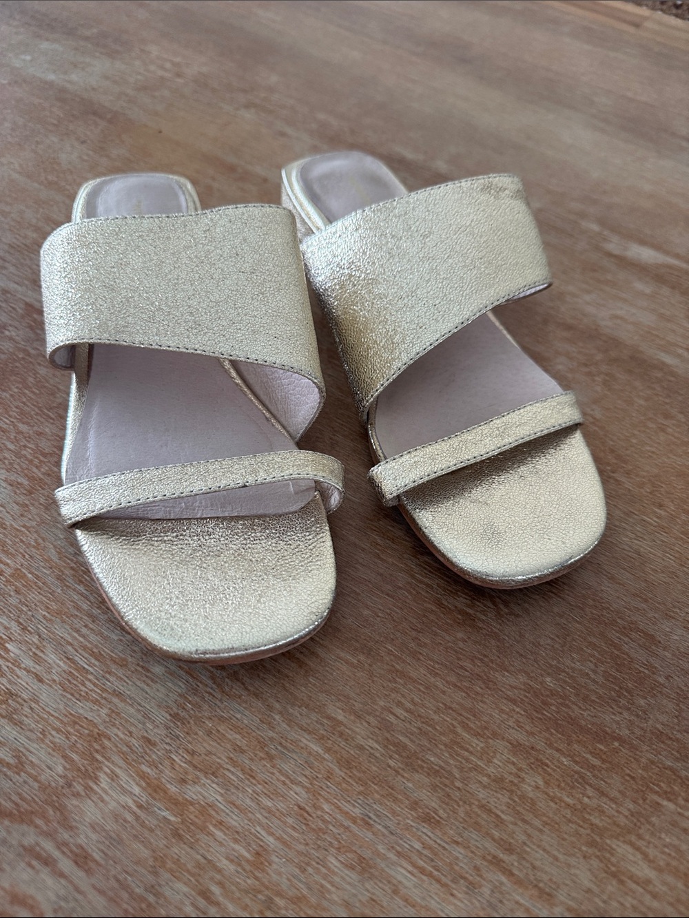 Intentionally Blank Jes Sandal Gold Women’s Sz 8